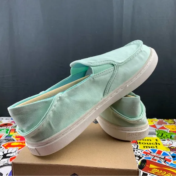Sperry Top-Sider Slip On Mint Green Womens Various Sizes