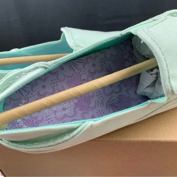 Sperry Top-Sider Slip On Mint Green Womens Various Sizes