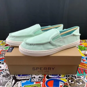Sperry Top-Sider Slip On Mint Green Womens Various Sizes