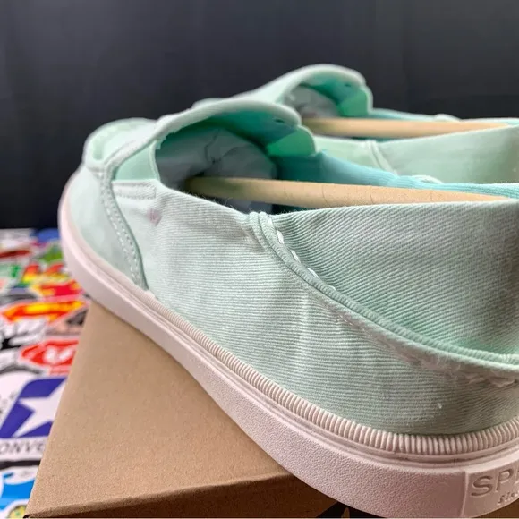 Sperry Top-Sider Slip On Mint Green Womens Various Sizes