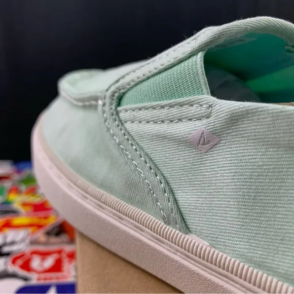 Sperry Top-Sider Slip On Mint Green Womens Various Sizes
