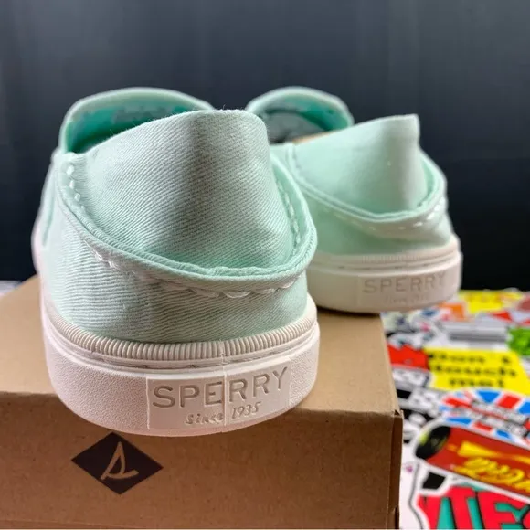 Sperry Top-Sider Slip On Mint Green Womens Various Sizes