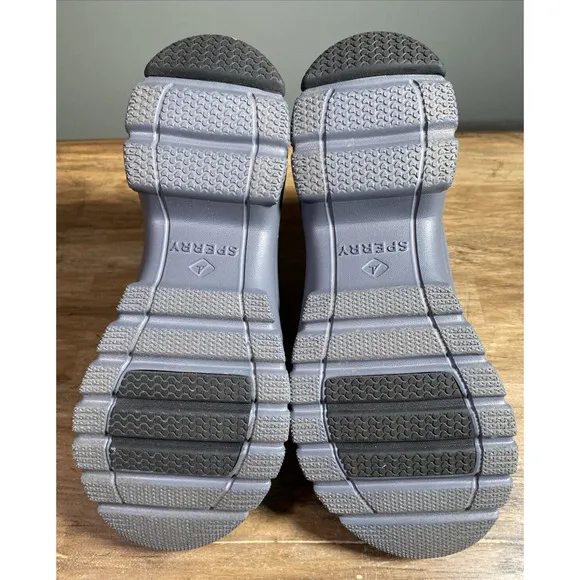 Sperry Women's Seacycled Duck Float Grey Zipup Duck Boots STS88065 Size US9/EU40