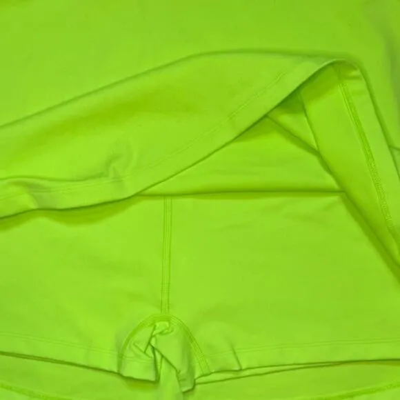 Spiritual Gangster Jet Active Dress S Neon Yellow Tennis/Golf Shorts/Pocket NWT