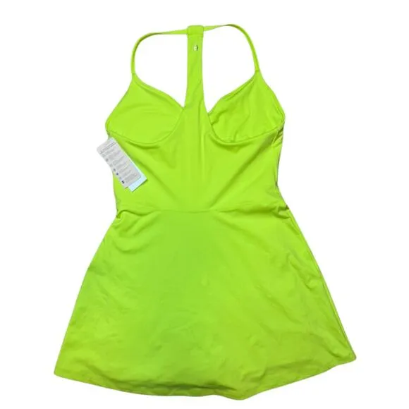 Spiritual Gangster Jet Active Dress S Neon Yellow Tennis/Golf Shorts/Pocket NWT