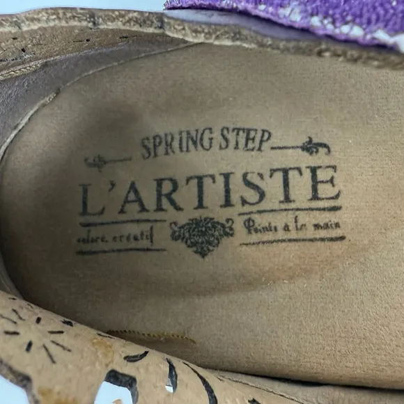 Spring Step L'Artiste Kysandra Womens Mary Jane Purlpe Flat Shoes Eu37 US6.5 - 7