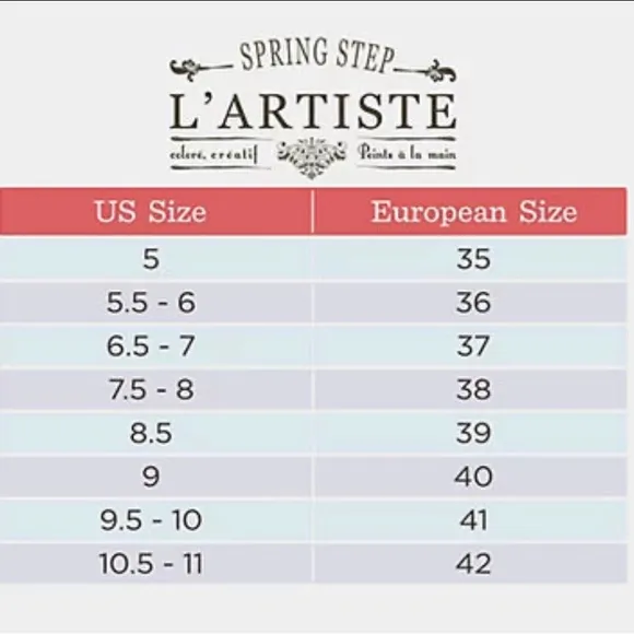 Spring Step L'Artiste Kysandra Womens Mary Jane Purlpe Flat Shoes Eu37 US6.5 - 7