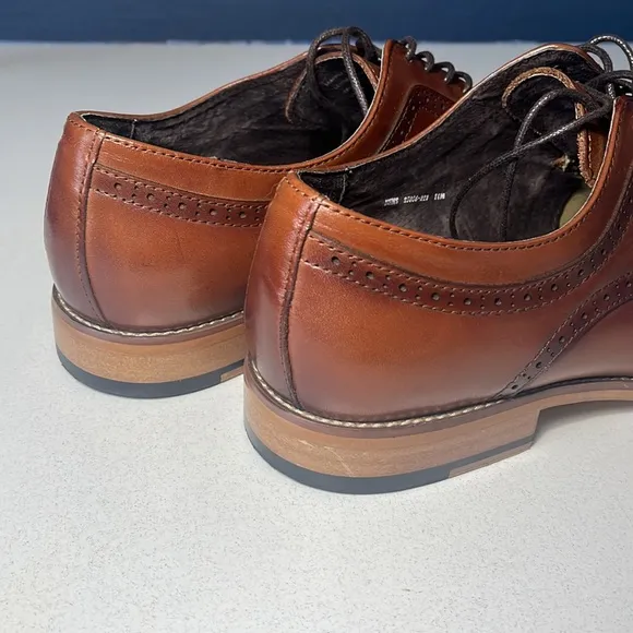 STACY ADAMS Dickinson Memory Foam Men’s Shoes Cognac Size 11