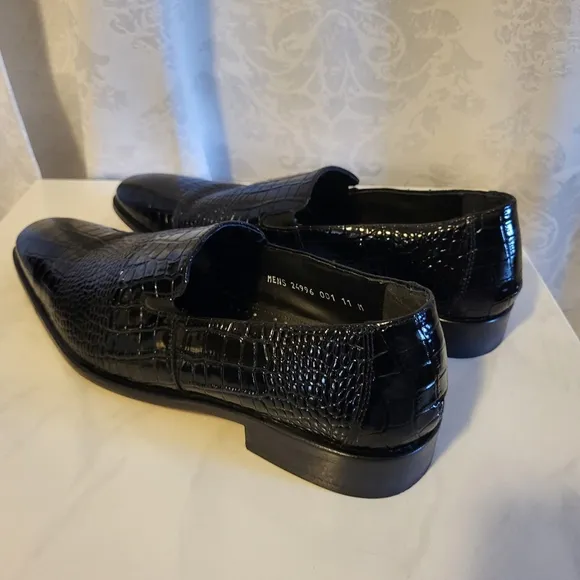 Stacy AdamsTedesco Oxford Lizard, Men's Dress Shoes, Size 11M, Black