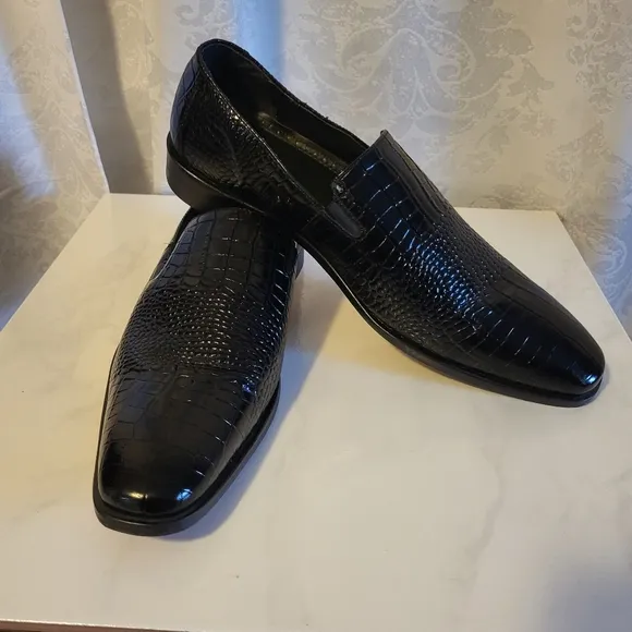 Stacy AdamsTedesco Oxford Lizard, Men's Dress Shoes, Size 11M, Black