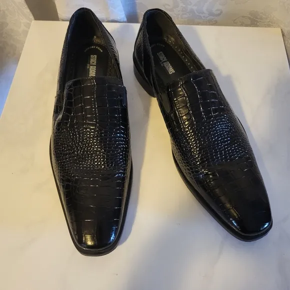 Stacy AdamsTedesco Oxford Lizard, Men's Dress Shoes, Size 11M, Black