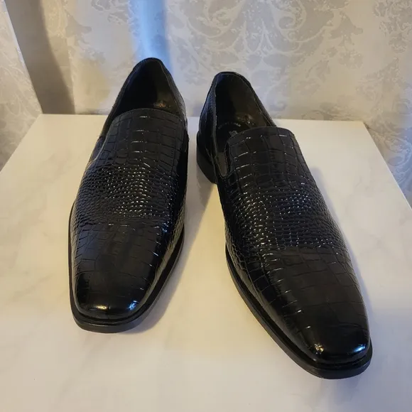 Stacy AdamsTedesco Oxford Lizard, Men's Dress Shoes, Size 11M, Black