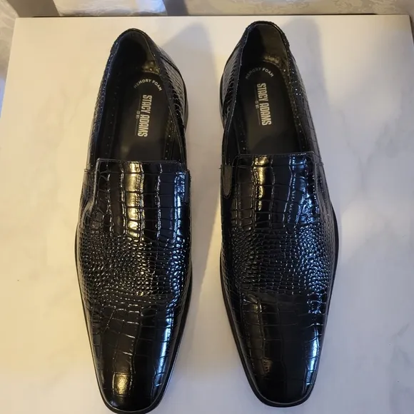 Stacy AdamsTedesco Oxford Lizard, Men's Dress Shoes, Size 11M, Black