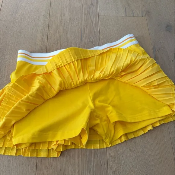 Stella Mccartney x Adidas Barricade Pleated TennisSkort Yellow size 40