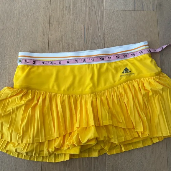 Stella Mccartney x Adidas Barricade Pleated TennisSkort Yellow size 40