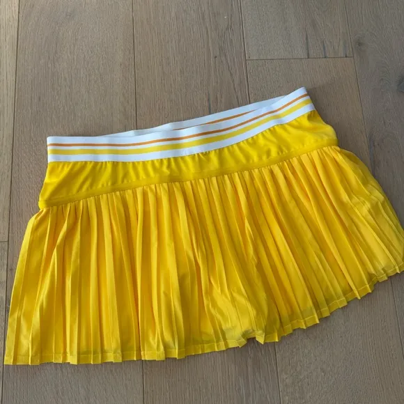 Stella Mccartney x Adidas Barricade Pleated TennisSkort Yellow size 40