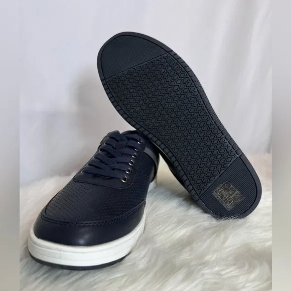 Steve Madden Men's M-Bassil Perforated Faux-Leather Sneakers size 8
