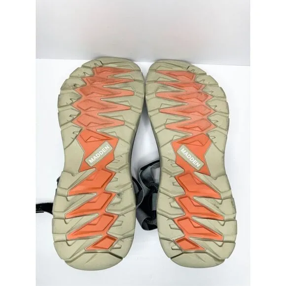 Steve Madden Sandals Men’s Size 12 Crazee Open Toe Gray Sport Shoes