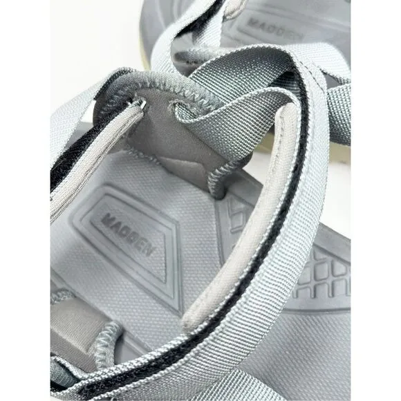 Steve Madden Sandals Men’s Size 12 Crazee Open Toe Gray Sport Shoes