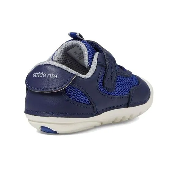 Stride Rite Sm Apollo BB038301 Sneakers Toddler Blue White Casual Shoes FZP528