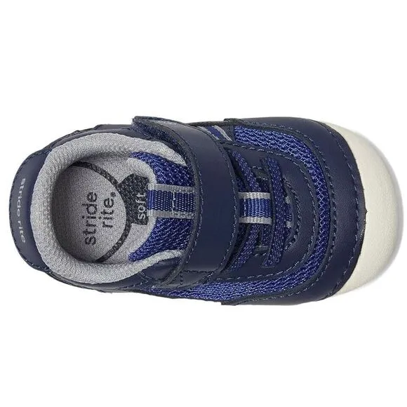 Stride Rite Sm Apollo BB038301 Sneakers Toddler Blue White Casual Shoes FZP528