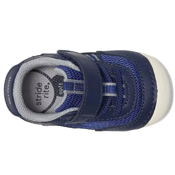 Stride Rite Sm Apollo BB038301 Sneakers Toddler Blue White Casual Shoes FZP528
