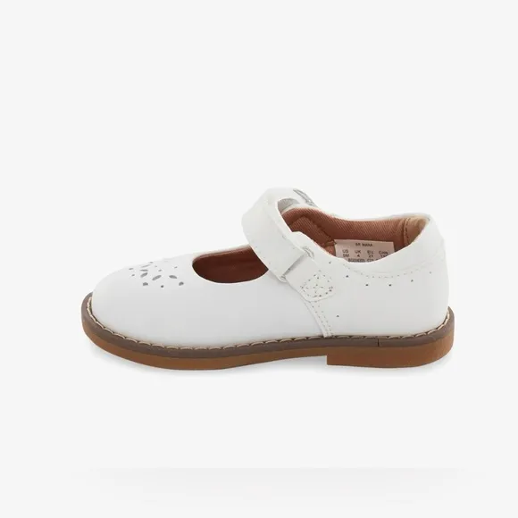 Stride Rite White Mara Mary Jane Shoes