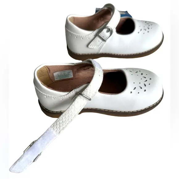 Stride Rite White Mara Mary Jane Shoes