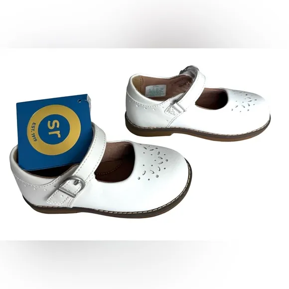Stride Rite White Mara Mary Jane Shoes
