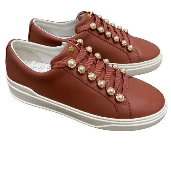 Stuart Weitzman Excelsa Sneaker In Burgundy Red