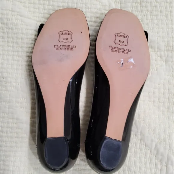 Stuart Weitzman Patent Leather Flat Shoes Size 6M