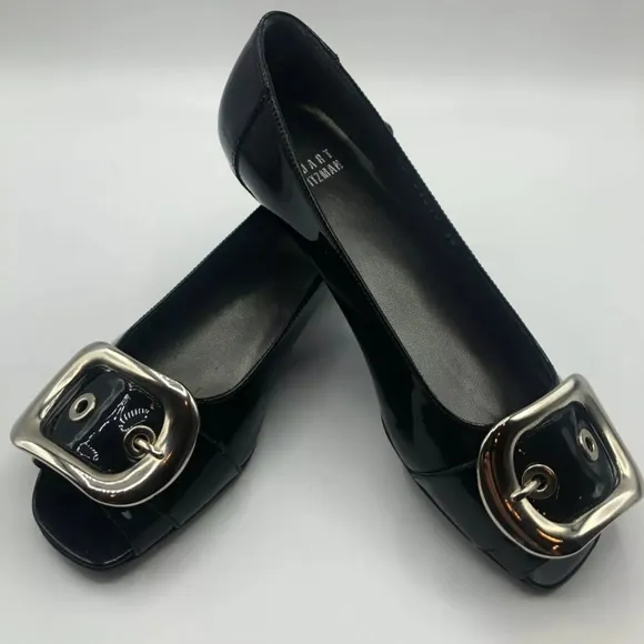 Stuart Weitzman Patent Leather Flat Shoes Size 6M