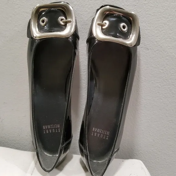 Stuart Weitzman Patent Leather Flat Shoes Size 6M