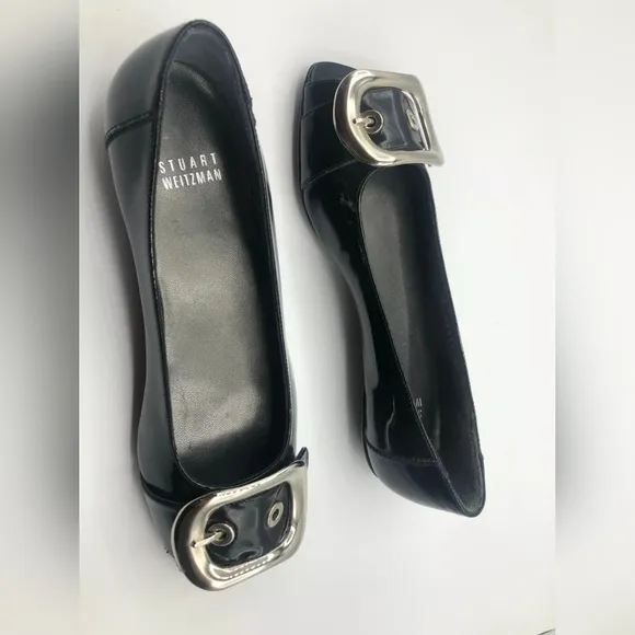 Stuart Weitzman Patent Leather Flat Shoes Size 6M