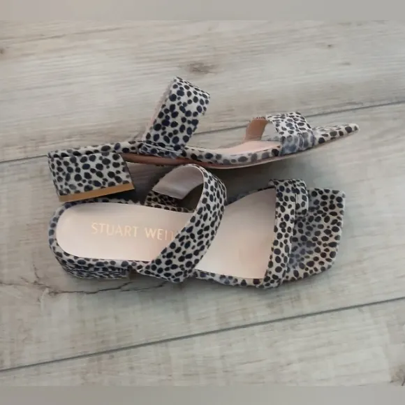 Stuart Weitzman Women's Leopard Print Sandals Size 6