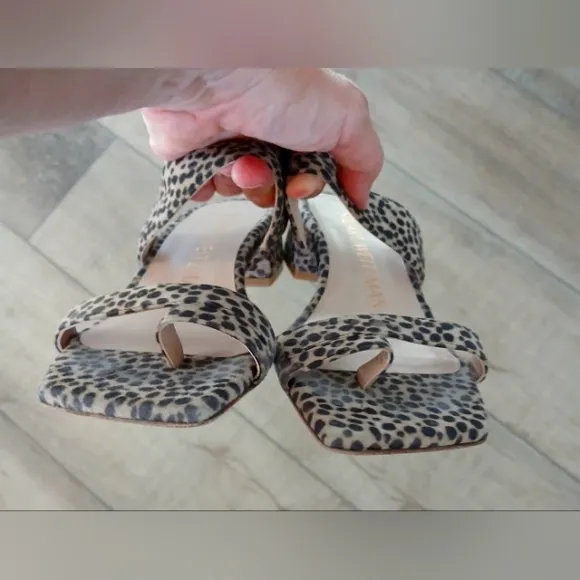 Stuart Weitzman Women's Leopard Print Sandals Size 6
