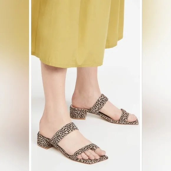 Stuart Weitzman Women's Leopard Print Sandals Size 6