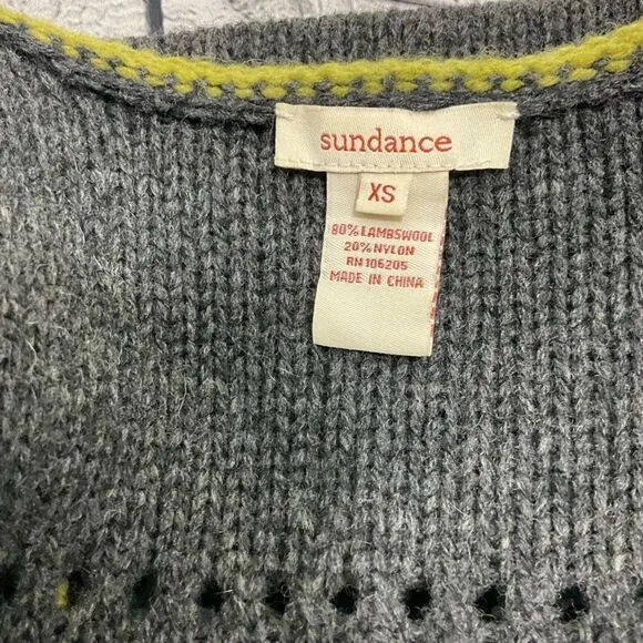 SUNDANCE Lambswool Cardigan Sweater