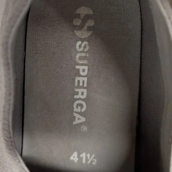 Superga Unisex COTU 2750 Suede Sneakers in Gray Sage