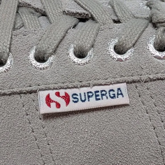 Superga Unisex COTU 2750 Suede Sneakers in Gray Sage