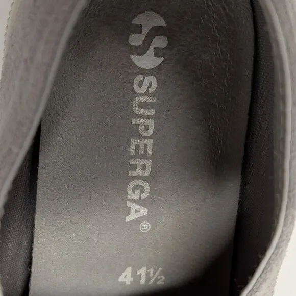 Superga Unisex COTU 2750 Suede Sneakers in Gray Sage