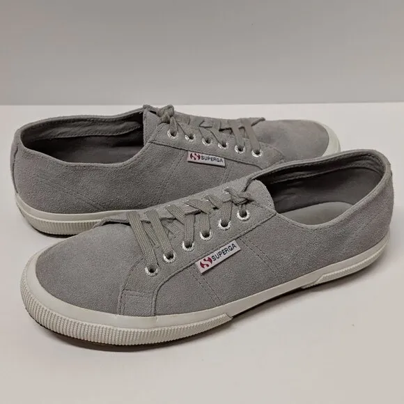 Superga Unisex COTU 2750 Suede Sneakers in Gray Sage