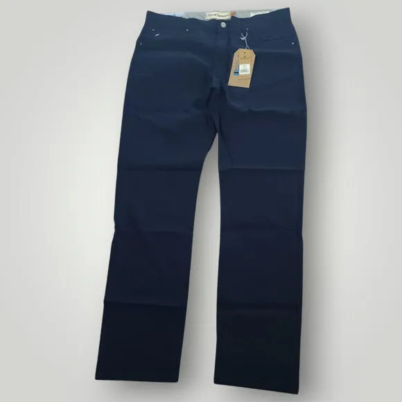 Tailor Vintage Pants 36x32 Mens Canaan Slim Fit Performance Casual Stretch Navy