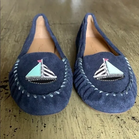 TALBOTS Indigo Blue Everson Novelty Mocassins