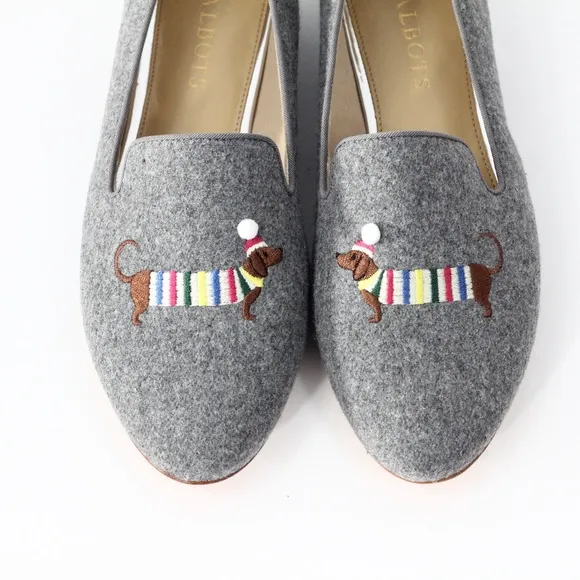Talbots Ryan Flat NEW Women Dog Shoes sz 7 Dachshund