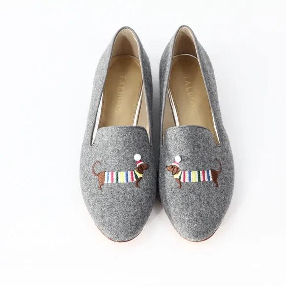 Talbots Ryan Flat NEW Women Dog Shoes sz 7 Dachshund