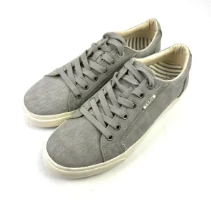 Taos Plim Soul Sneakers 10 Gray Canvas Lace Up Shoes Womens Comfort