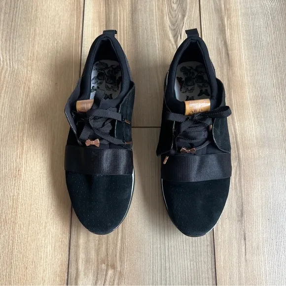 Ted Baker black sporty detail sneakers