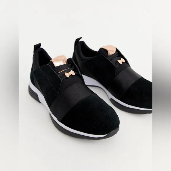 Ted Baker black sporty detail sneakers