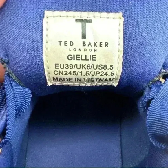 Ted Baker Giellie women’s casual embroidered shoes 8.5